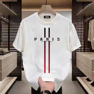 LABZAA เสื้อยืดแขนสั้นคอกลม วินเทจฟอกน้ำ Oversized ลวดลายแฟชั่น ระบายอากาศ ผ้าฝ้าย 100% YG2770