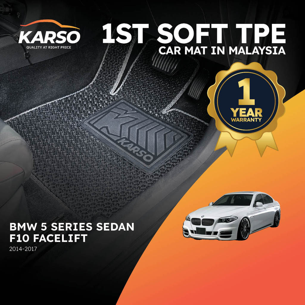 Karso Karpet Kereta พรมรถยนต์ BMW 5 Series Sedan F10 Facelift (2014-2017)