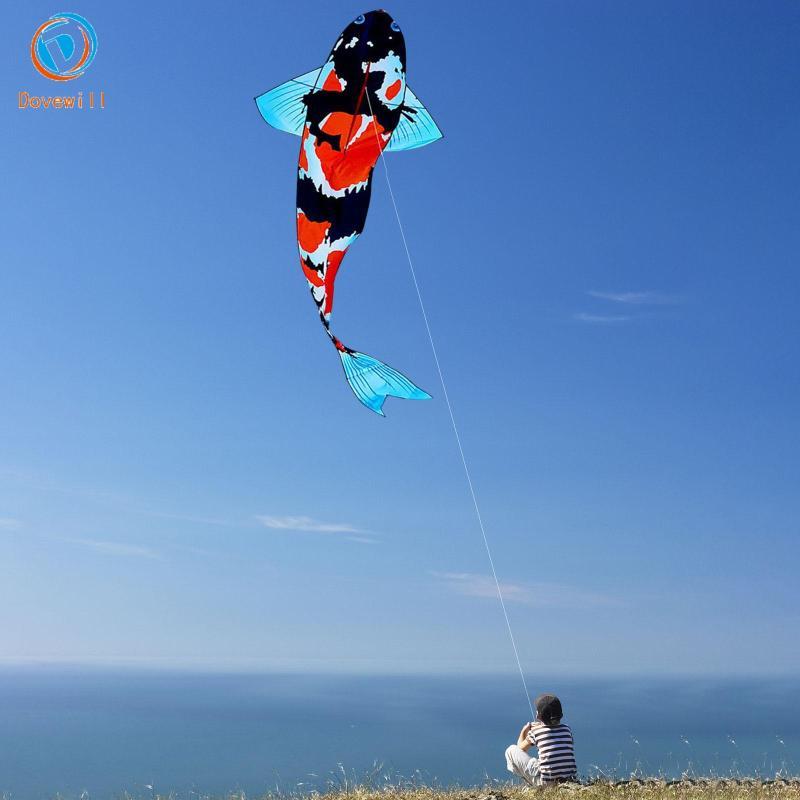 [Dovewill] Koi Kite ตกแต่งกลางแจ้ง Koi Windsock สําหรับ Park Beach กิจกรรมกลางแจ้ง