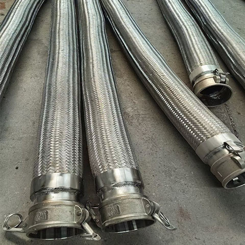 ที่กําหนดเองสแตนเลสท่อโลหะเชื่อมต่ออย่างรวดเร็ว DN8 ~ DN200 แรงดันสูงป้องกันการระเบิดถักหลอดลูกฟูก S