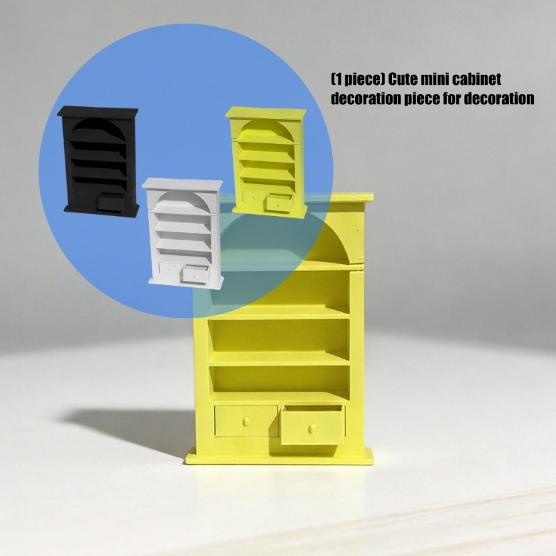 Yao Mini ชั้นวางหนังสือ Miniatures Dollhouses อุปกรณ์เฟอร์นิเจอร์ 1 12 ชั้นวางขนาดเล็ก