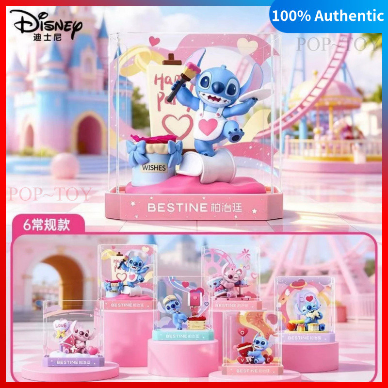 Disney Stitch Adorable Land Series Cute Figures blind box collectible figurine decorative gift besti