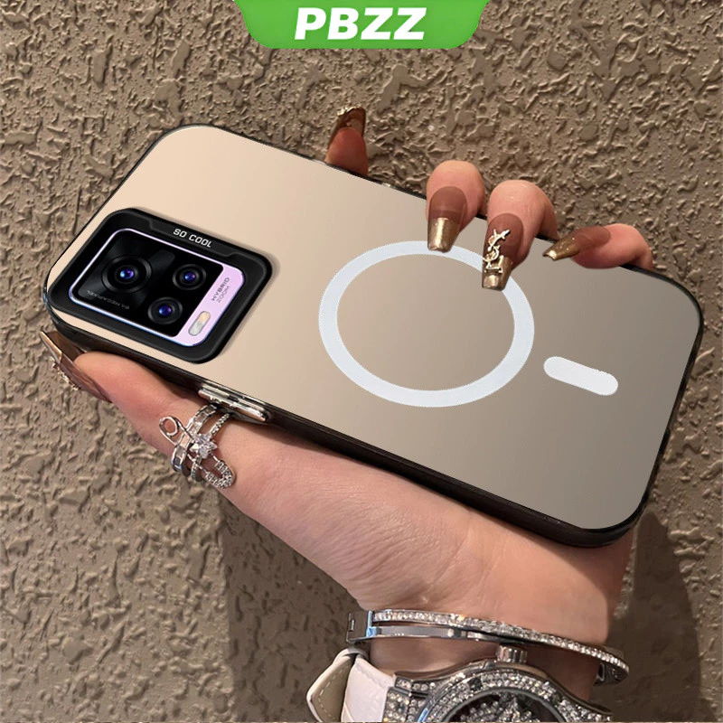 PBZZ FOR เคส สําหรับปลอก vivo v20 PRO v20se v23e v23 v21 v21e 5G เคสโทรศัพท์ เคสแข็ง TPU Protector Smooth กันกระแทก ดีไซน์ใหม่ ความงาม ดึงดูดแม่เหล็กไร้สาย CYBSWX01