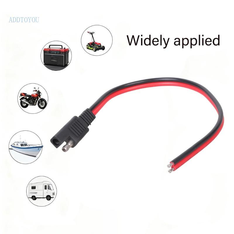 3C 14AWG SAE ปลั๊ก 2Pin สายไฟ SAE สายไฟพร้อมปลายดีบุกสําหรับติดตั้งง่ายในรถยนต์และแผงโซลาร์เซลล์
