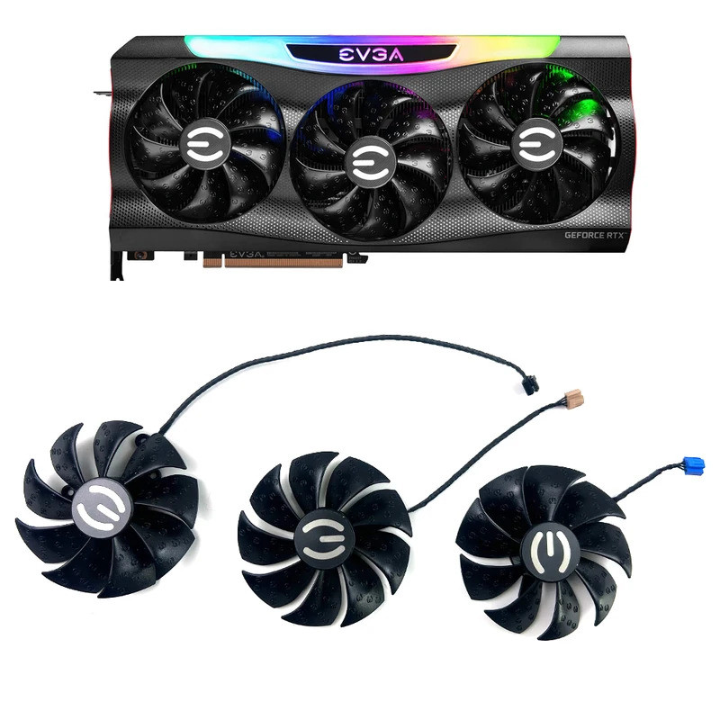 ใหม่พัดลมระบายความร้อน 86 มม.4pin PLD09220S12H สําหรับ EVGA GeForce RTX 3060 ti 3070 3080 TI 3090 FT