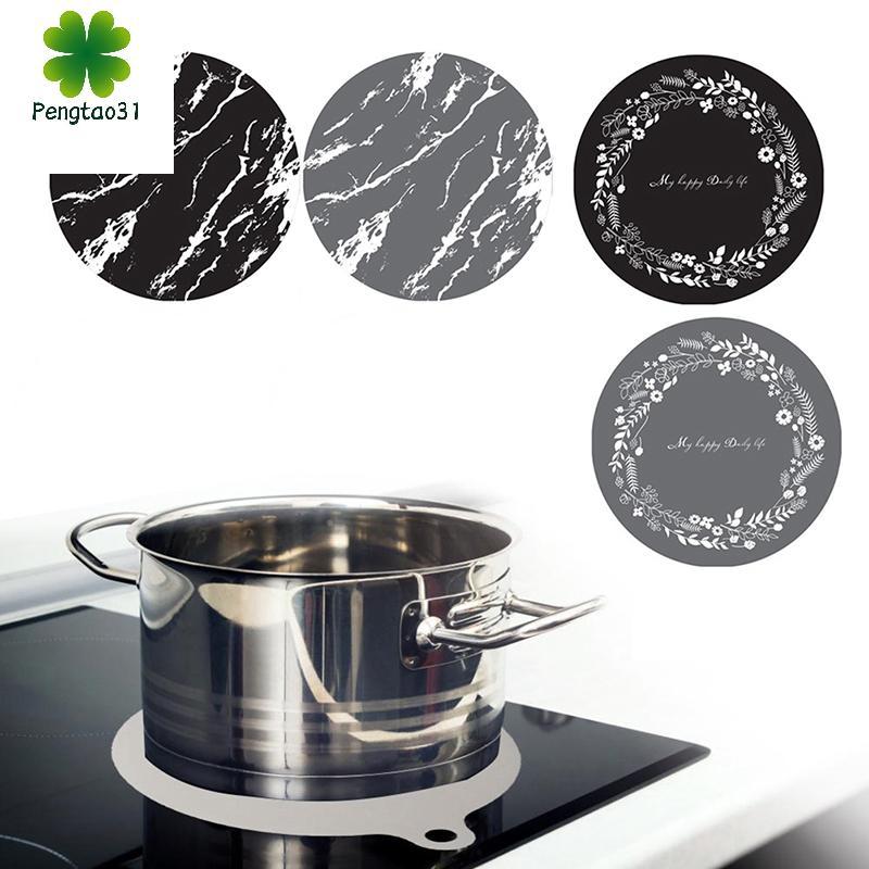 [eto] 1PC แผ่นรองเตา Induction Cooktops แม่เหล็กซิลิโคนกันลื่น Scratch Protector ทนความร้อนสําหรับเตาแม่เหล็กไฟฟ้า [TH]