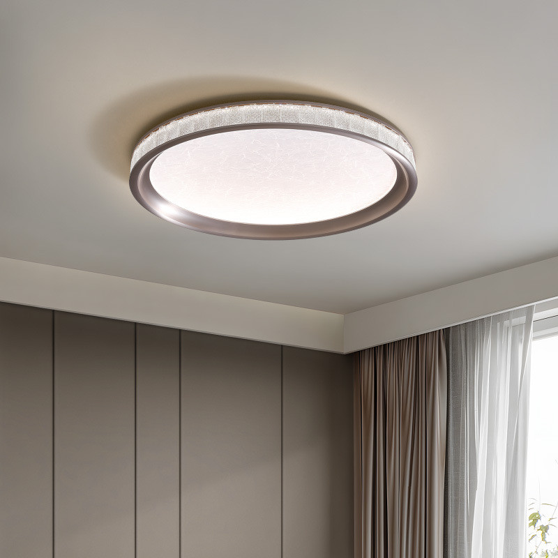 Light luxury and high-end master bedroom lamp, Italian minimalist bedroom lamp, ceiling lamp, crysta