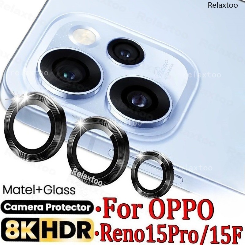 สําหรับOppo Reno15Pro Reno 15ProMax 15ProMini 9Dอลูมิเนียมกล้องเลนส์Protectorแหวนฝาครอบฟิล์มสําหรับOppo Reno15 Reno15c Pro Mini Max FS Fกลับเลนส์กระจกนิรภัยProtector