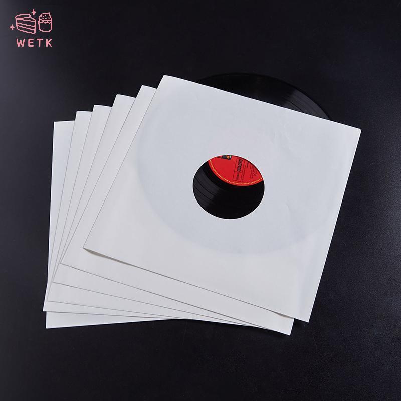 [WETK] 10pcs Vinyl Records Sleeves LP Record Cover Resealable Outer Sleevesposite Kraft Paper Bag Vi