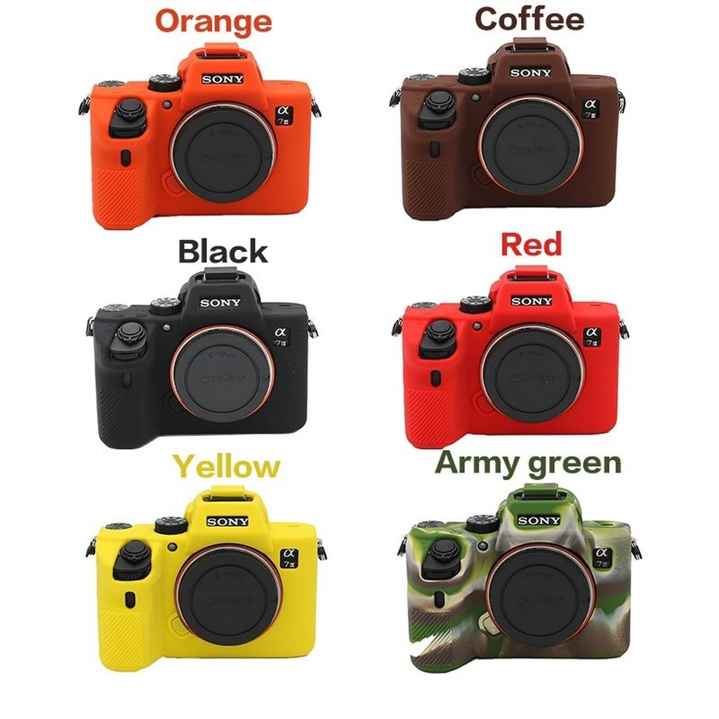 ซิลิโคนกระเป๋ากล้องสําหรับ Sony A7M4 A7R4 A7III A7RM3 A7R3 A7RIII A7M 4