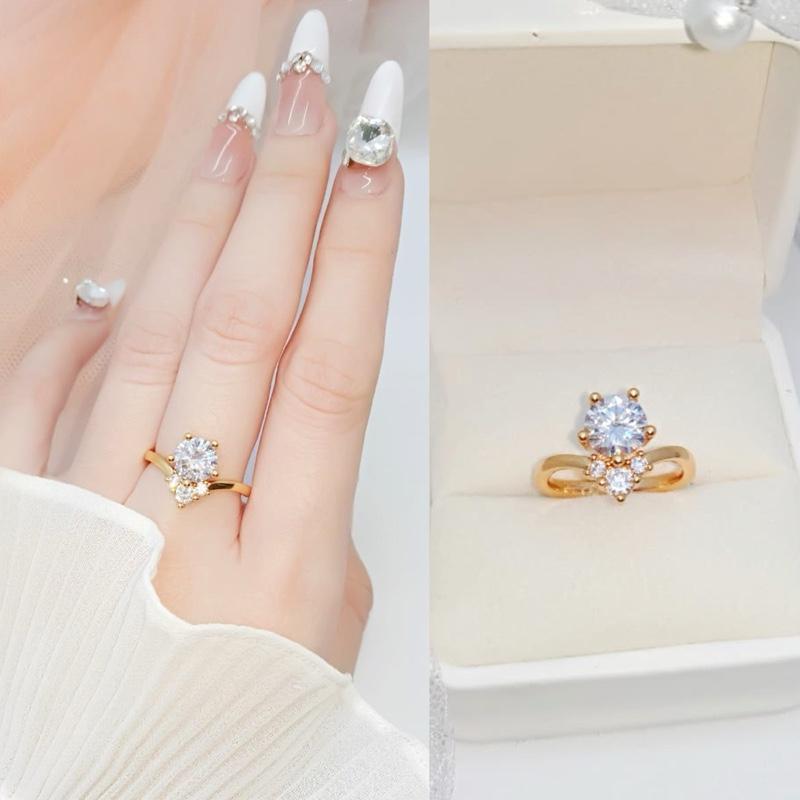 แหวนไทเทเนียมผู้หญิงหรูหรา C238M