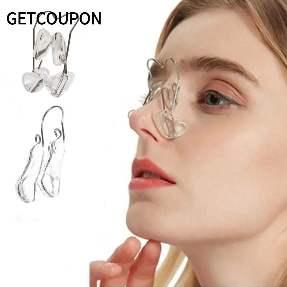 GETCOUPON Beauty Nose Clip, No Pain Smooth Edge Nose Orthotics Clip, Portable Nose Up Massage Tool N