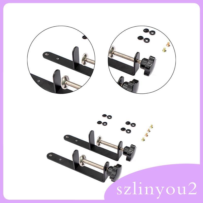 [szlinyou2] 2 ชิ้น Pegboard Desk Mount Clamp Stand คลิปหนีบโต๊ะสําหรับ Office Kitchen Home