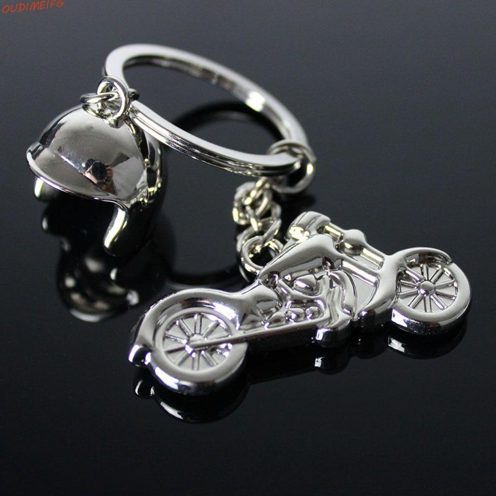OUDIMEIFG Key Rings Key Rings Creative Motocross Smart Key Chain โลหะ
