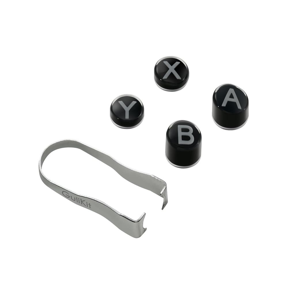GuliKit เค้าโครงสไตล์สวิตช์ ABXY ปุ่มเปลี่ยน, ปุ่มกดคอนโทรลเลอร์แบบถอดเปลี่ยนได้เข้ากันได้กับ ES, ES