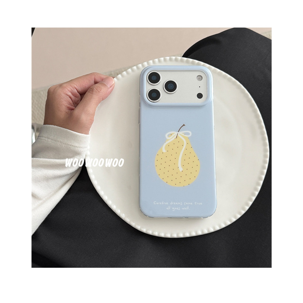 Niche ins Light Blue Fresh Sydney Pattern เหมาะสําหรับ 16promax/17promax เคสโทรศัพท์ 17pro ใหม่รวมทุกอย่าง 15/14 สาวป้องกันกรณี 13