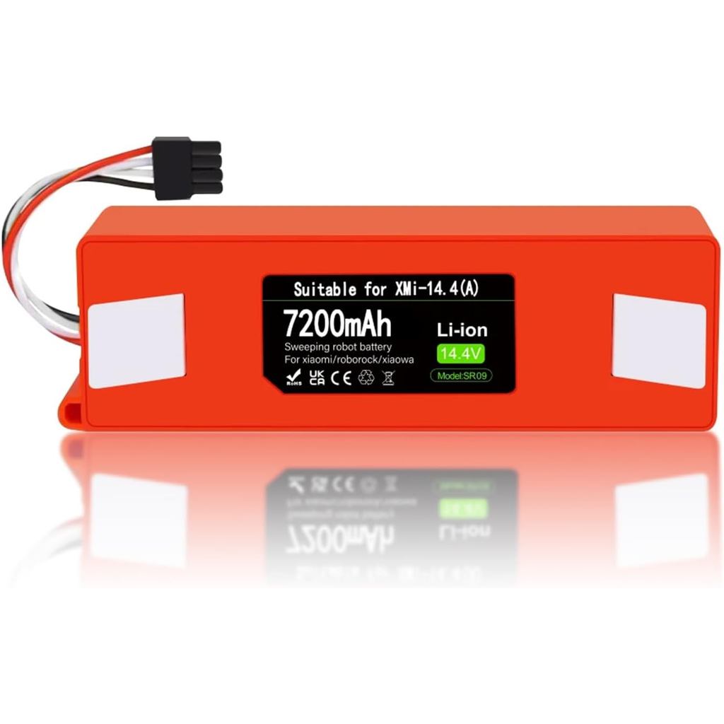 อัพเกรด 7200mAh 14.4V แบตเตอรี่สําหรับ Roborock S7 S6 S5 S4 Q7 Max S50 S60 S70, T4 T6 T7 T60 T65, สํ