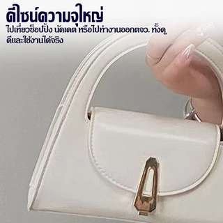 ใหม่เฉพาะกลุ่มพรีเมี่ยมความรู้สึกกระเป๋าถือกระเป๋าถือสีดำวินเทจล็อคร้อยแฟชั่นไหล่เดียวกระเป๋าสะพาย