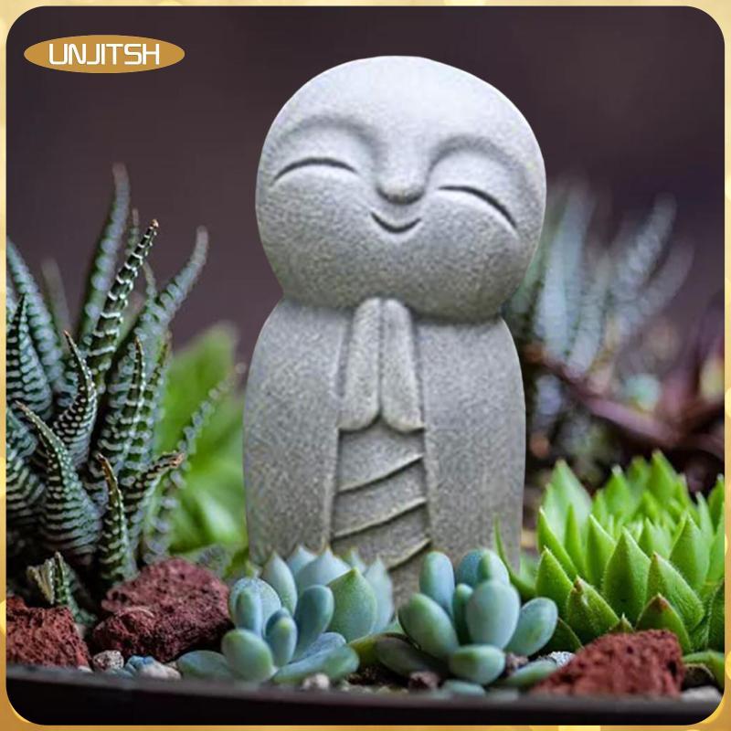 [unjitsh] พระพุทธรูป jizo รูปปั้น Little Jizo พระพุทธรูปสําหรับบ้านสวนตกแต่งกลางแจ้ง