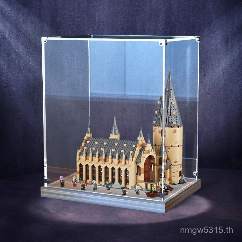 โปร่งใสโปร่งใสจัดเก็บอะคริลิค Building Block กล่องแสดง Volle ไม้ 75954 Zege High Hall ป้องกันฝุ่นเหม