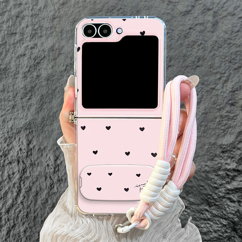 HP [ใหม่!] Ready Softcase TPU เคสพับน่ารัก Samsung Z Flip 7 6 5 4 3 2 และสําหรับ OPPO FIND N2 N3 FLI