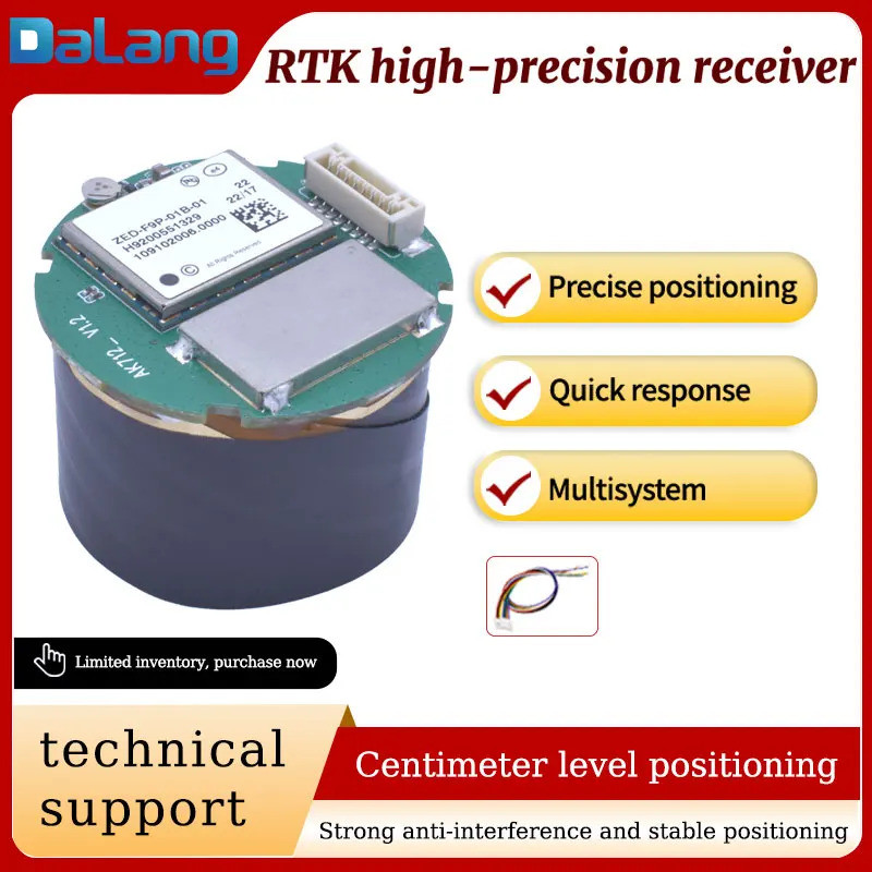 F9P พร้อมเข็มทิศ IST8310 ระดับ Centimeter ตัวรับสัญญาณความแม่นยําสูงตําแหน่ง RTK เหมาะสําหรับโดรนประ