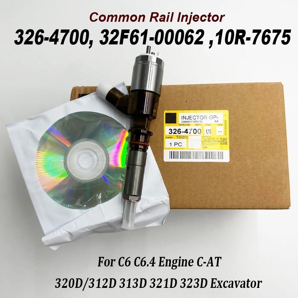 326-4700 32ฉ61-00062 10ร-7675 หัวฉีดรางทั่วไป 3264700 10R7675 สําหรับ C6 C6.4 เครื่องยนต์ C-AT 320D/