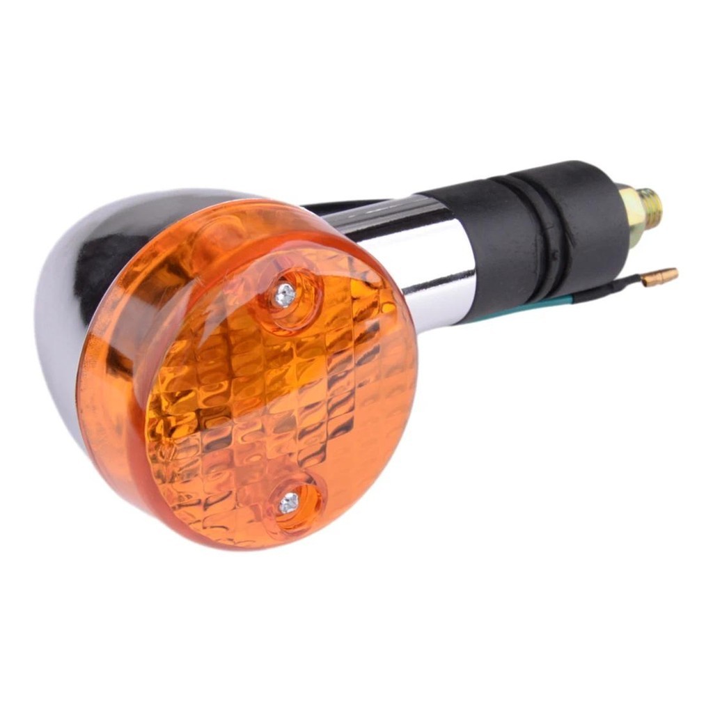 กันน้ํา 2 ชิ้นรถจักรยานยนต์ไฟเลี้ยวไฟกระพริบ 2 สาย Universal 12Vauto ชิ้นส่วนตกแต่งรถ