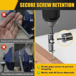 1/3/5 ชุดสกรูยึดสปริงโหลด - ตัวยึดดอกไขควงป้องกันการหล่น - DIY Home Repair สกรูสากล