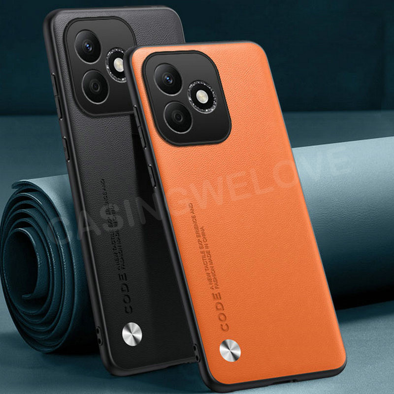 ปลอกสําหรับ Honor X8d 4G 5G 2026 600 Lite X6d Play10 X5c Plus 4G 5G แฟชั่นหรูหราหนังมือถือปลอกผิวธรรมดาเคสโทรศัพท์ซิลิโคนกันกระแทกปกป้อง Hard ฝาหลัง