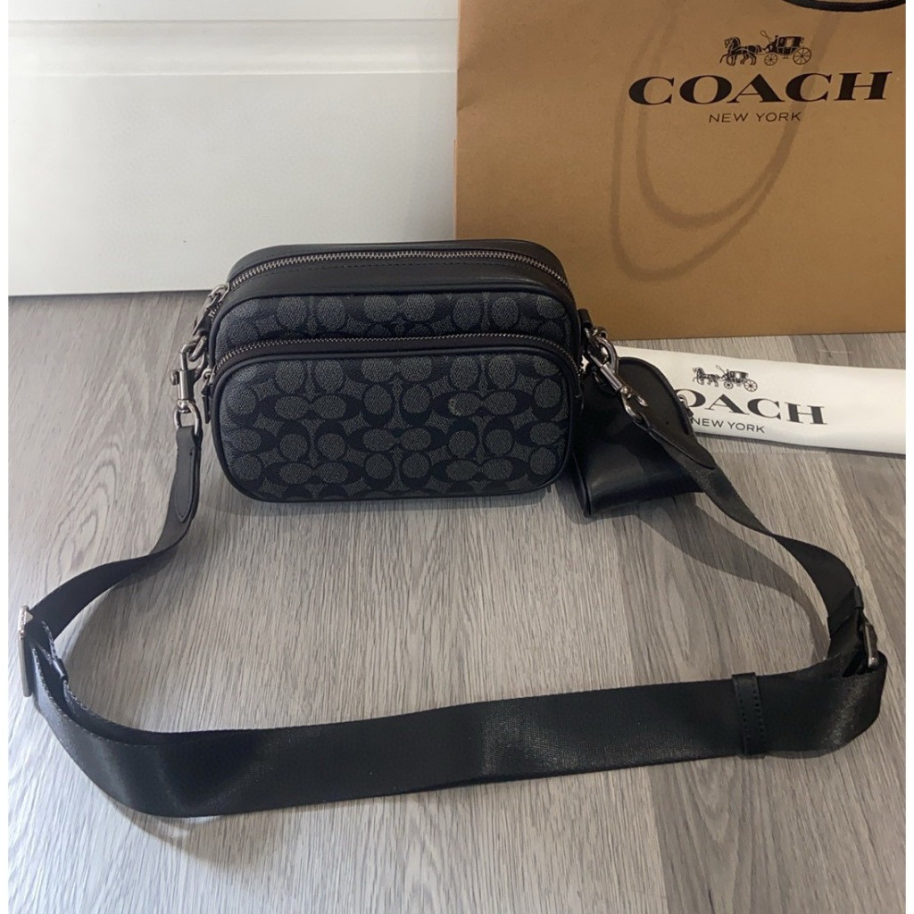 กระเป๋าผู้ชายใหม่สไตล์คลาสสิก Presbyopic FINLAY กระเป๋าสะพายข้างไหล่เดียว Casual Commuter CDB25