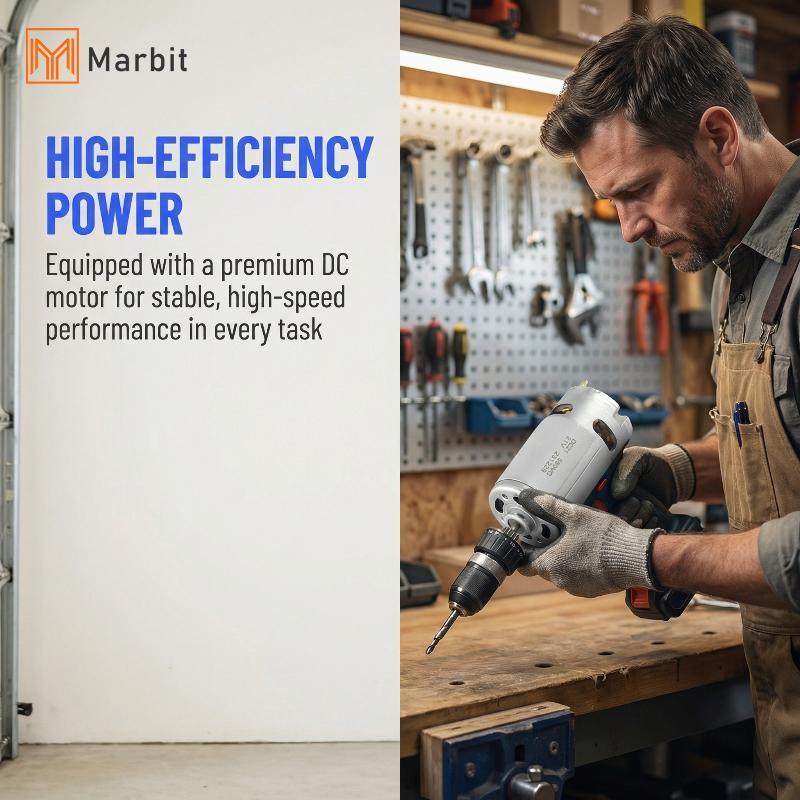 Marbit แรงบิดสูง RS550 21V มอเตอร์สําหรับสว่านไร้สายไฟฟ้าที่มีประสิทธิภาพเจาะมอเตอร์อัพเกรด null