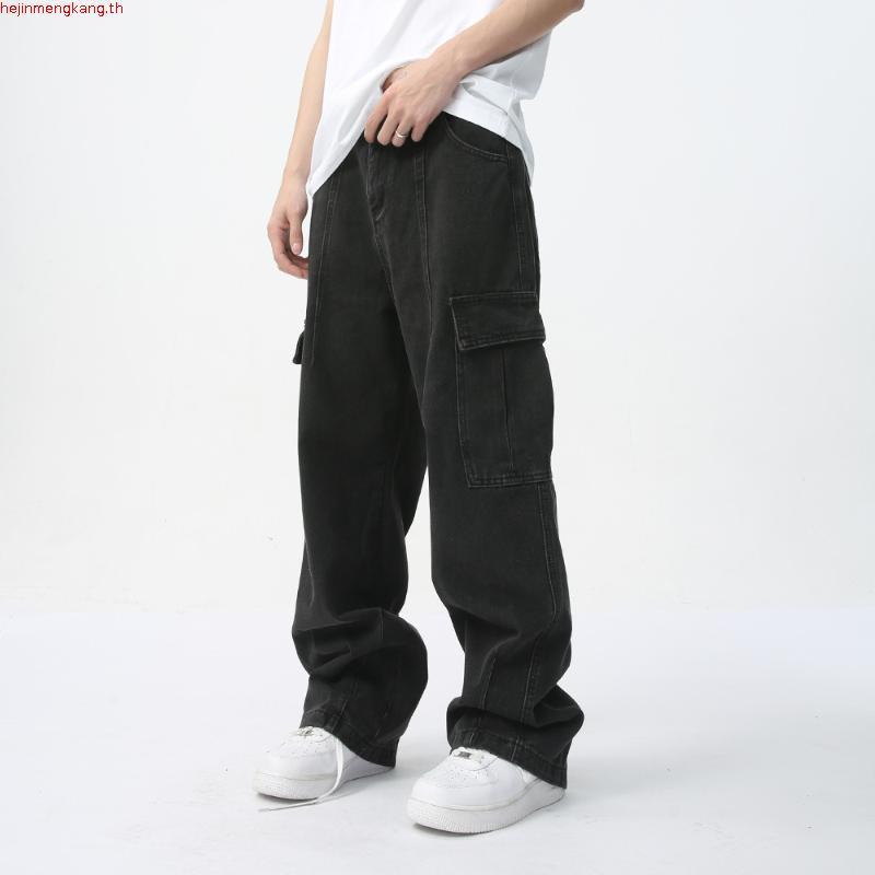 BARON Retro Workwear Jeans กางเกงยีนส์ทรงคาร์โก้สไตล์อเมริกันย้อนยุค