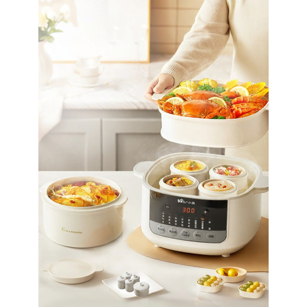 Bear | Baby Electric Cooking Pot Ceramic Automatic Soup Cooker