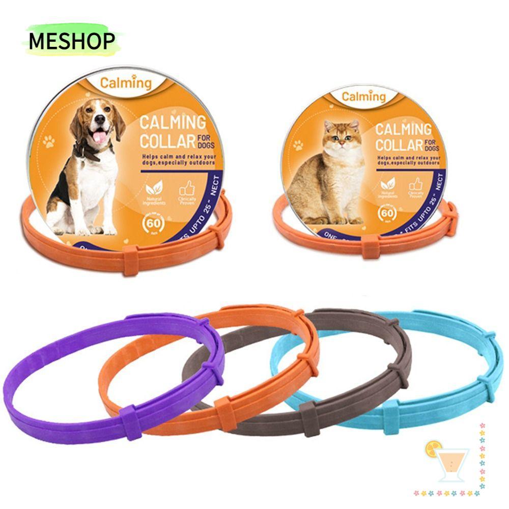 MESHOPTH สร้อยคอสุนัขแมว TPR Pacify ผ่อนคลายความวิตกกังวลบรรเทา