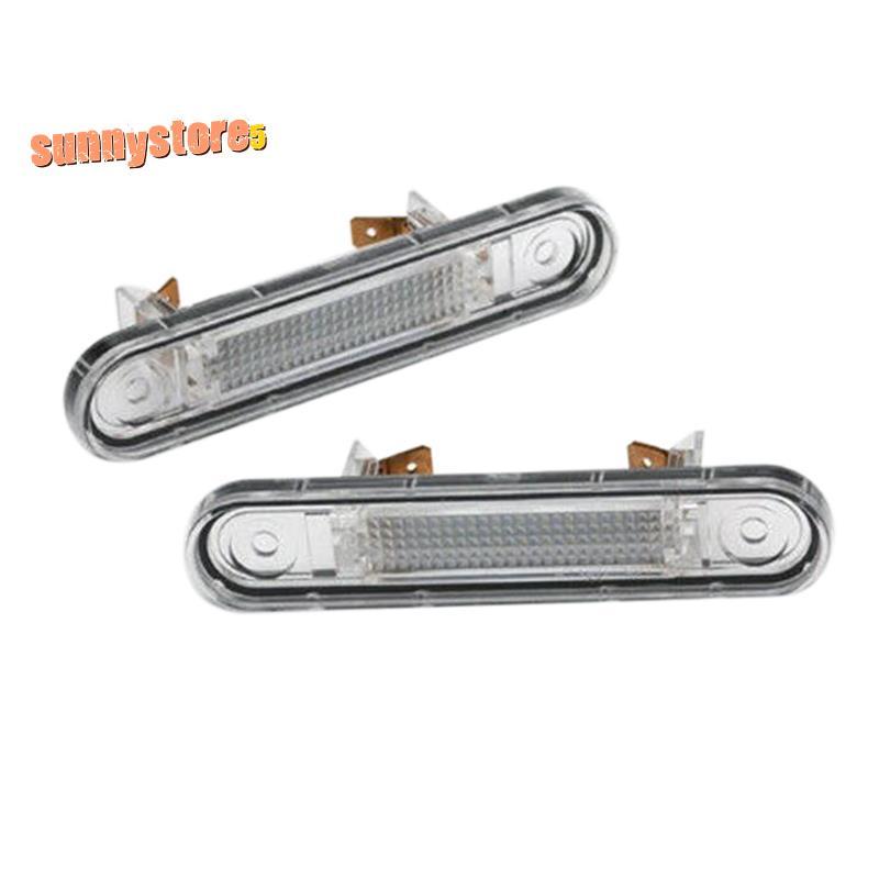 ไฟป้ายทะเบียน LED 1 คู่สําหรับ - W124 W201 W202 ไฟป้ายทะเบียนรถยนต์