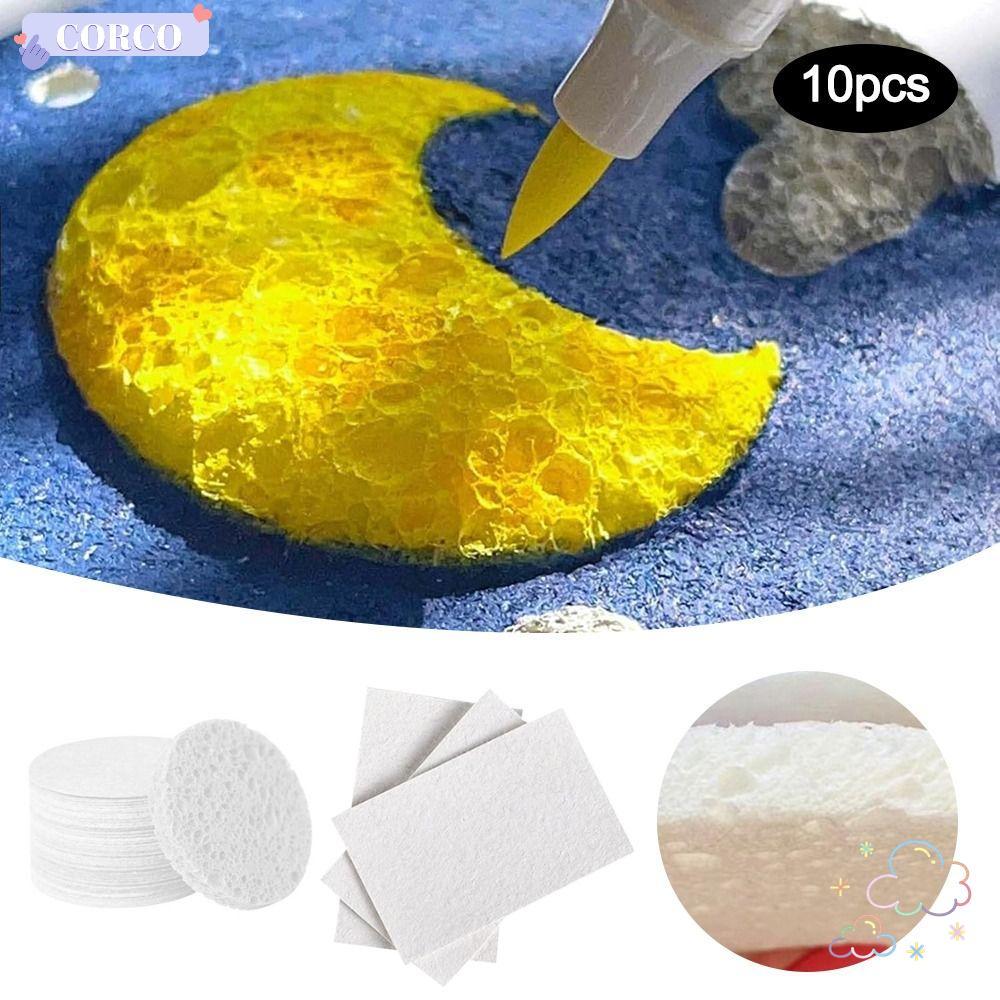 CORCO 10 ชิ้น Puffy Texture กระดาษ, โฟมของเล่นเพื่อการศึกษา Texture ภาพวาดกระดาษ, DIY หัตถกรรม Magic