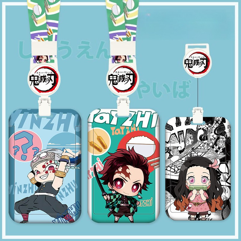 ที่ใส่บัตรการ์ตูน Demon Slayer รุ่น Q เหมาะสําหรับการ์ดควบคุมการเข้าถึง/บัตรรักษา/บัตรโอนนักเรียน