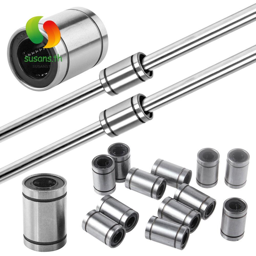 SUSANS บูชเหล็กก้านทนทานเพลา CNC Part LM3UU LM4UU LM5UU LM6UU