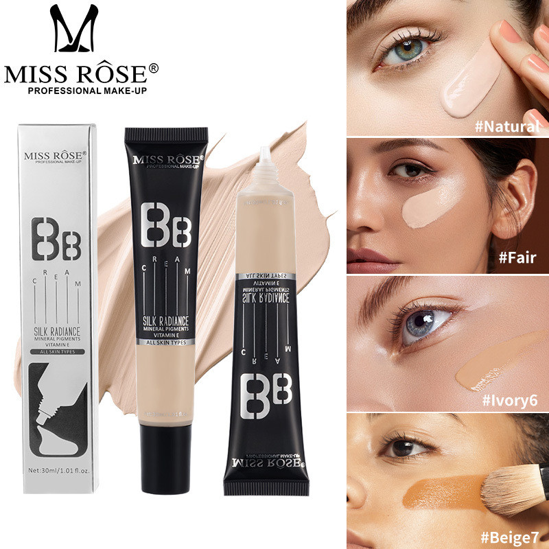 MISSEROSE30mlBB ครีม Retouch Skin Tone คอนซีลเลอร์ Moisturizing Long-Lasting Brightening Moisturizin