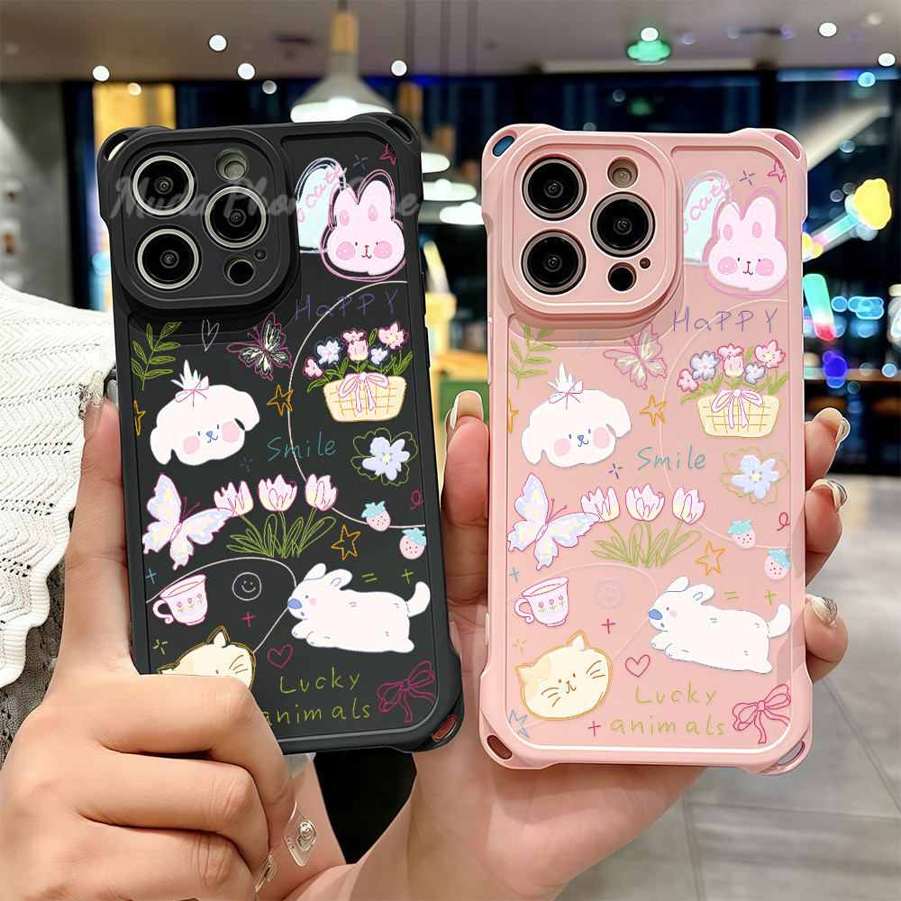 😀MUDA😀เคสมือถือสำหรับไอโฟน case for iPhone 11pro 13plus 15 14 12 16ProMax XS XR 7 8 ป้องกันการชนกัน 