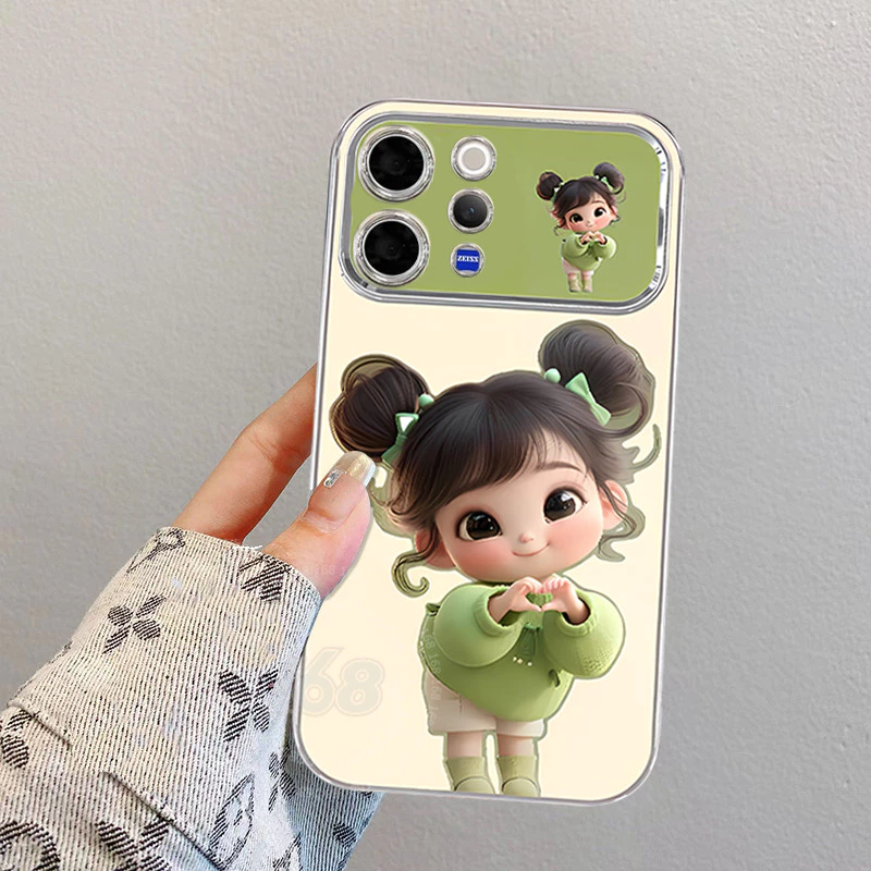 เคส Vivo V70 Case เคสการ์ตูน น่ารัก ผู้หญิงตัวน้อย เคสกันกระแทก เคสซิลิโคนชุบนุ่ม สำหรับเด็กผู้หญิง นักเรียน ผู้หญิง