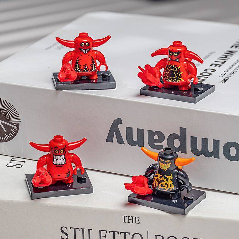 【Ready Stock】 Future Knights Yan Magic Warrior Doll Building Blocks Universal Ornaments Children's Assembled 6aFm