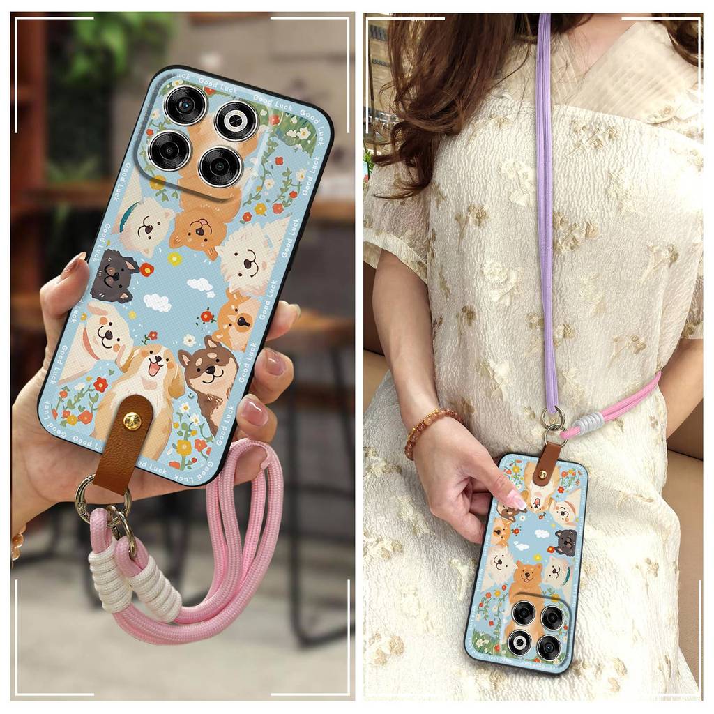 Dirt-proof น่ารักเคสโทรศัพท์สําหรับ ZTE Blade V70/Axon70 Full wrap Anti-dust Crossbody กันน้ําปกหลัง