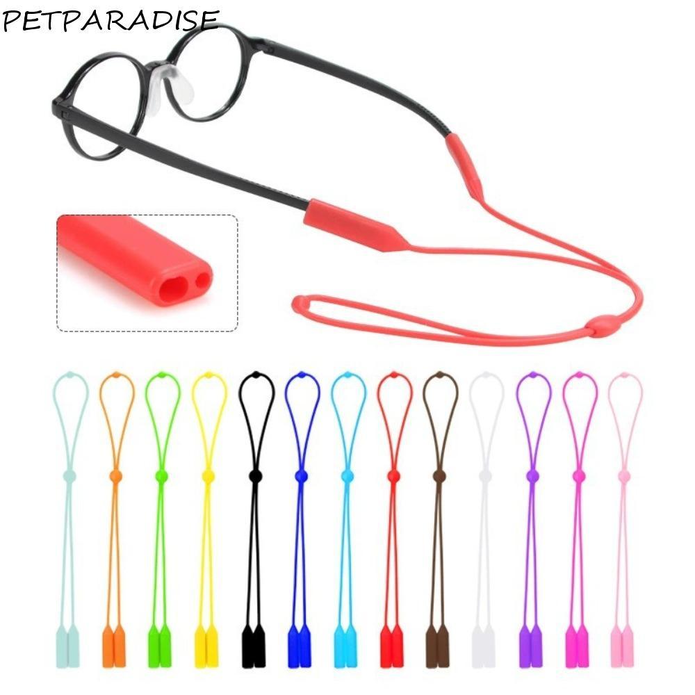 PETPARADISE ซิลิโคนแว่นตา Lanyard พลาสติกซิลิโคน สายคล้องแว่นกันหาย เหมาะสำหรับเด็กและผู้ใหญ่