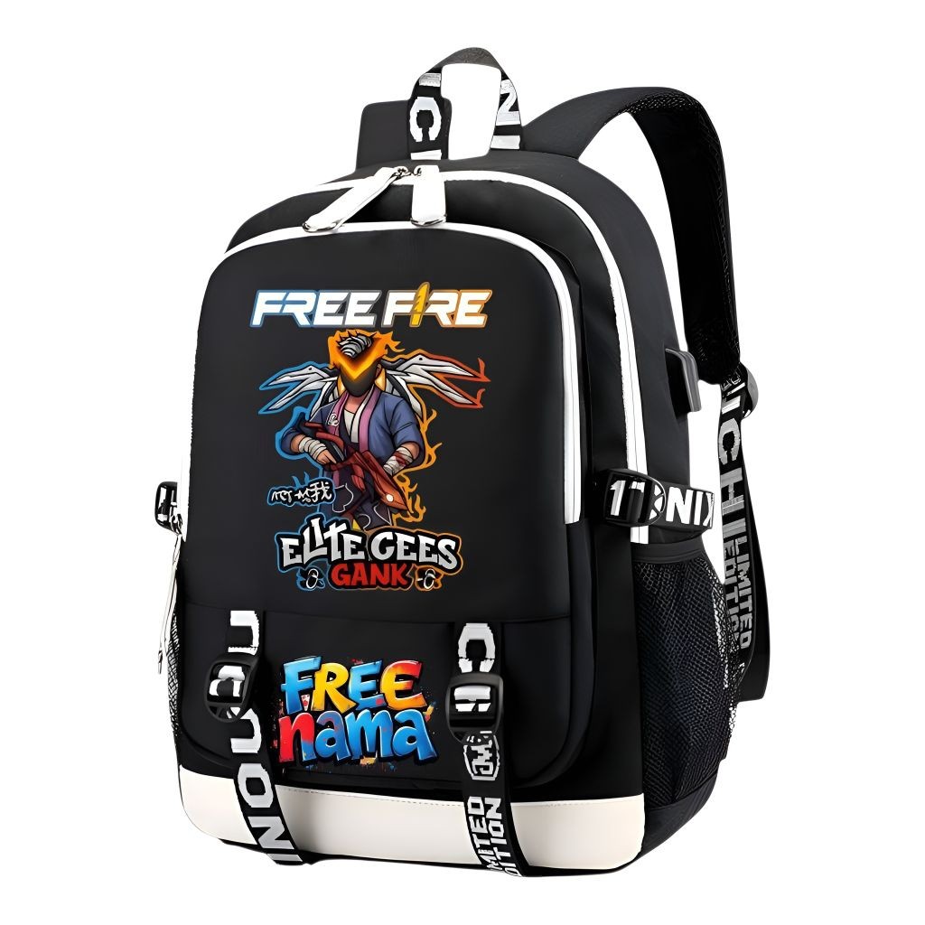 DNA - กระเป๋าเป้โรงเรียนเด็กชาย freefire and Super Hero Character Free Fire School Bags