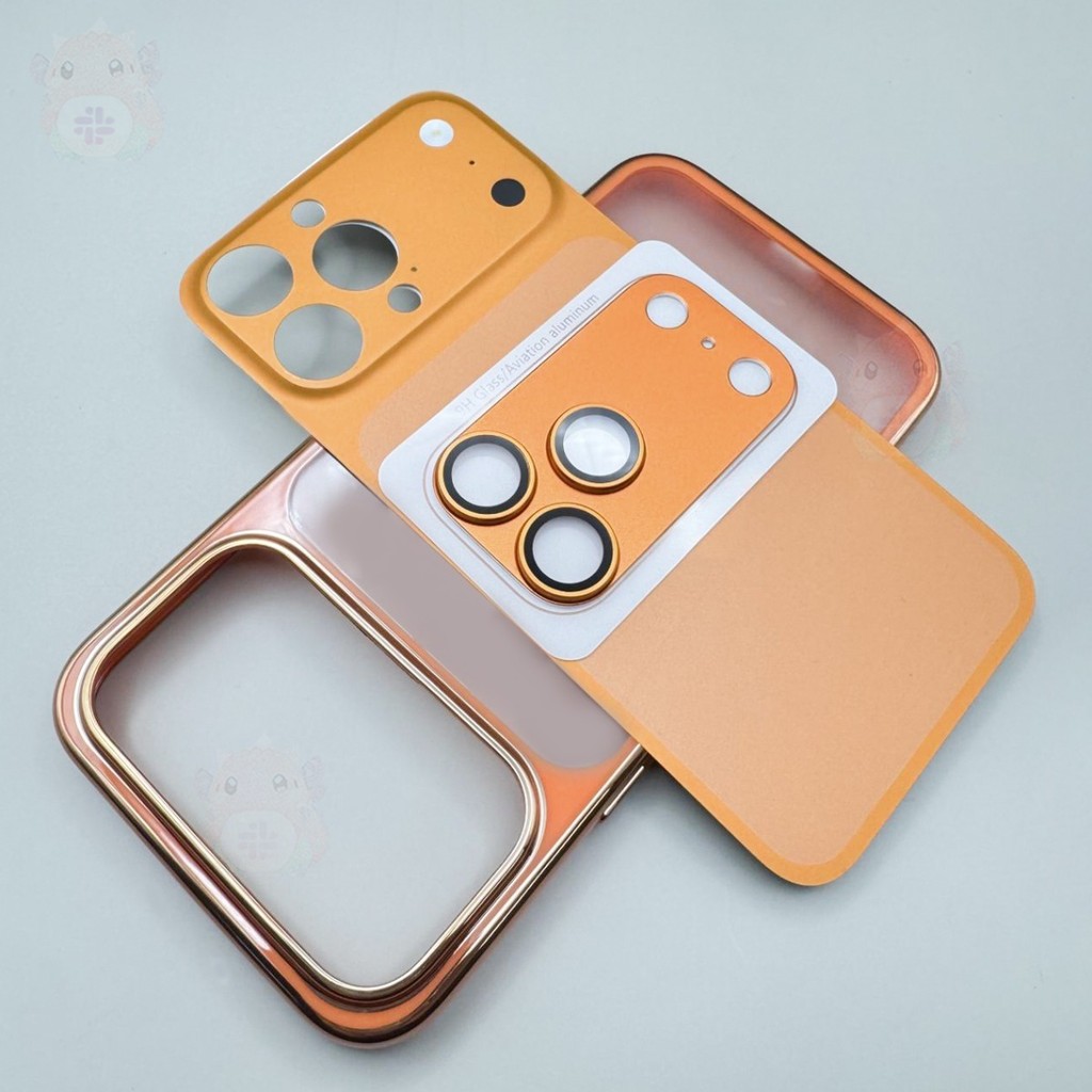 (ฟิล์ม+เคส) สําหรับ iPhone 16 15 14 Pro Max กล้องเปลี่ยนเป็นเคสโทรศัพท์เลนส์ iPhone 17 Pro Max
