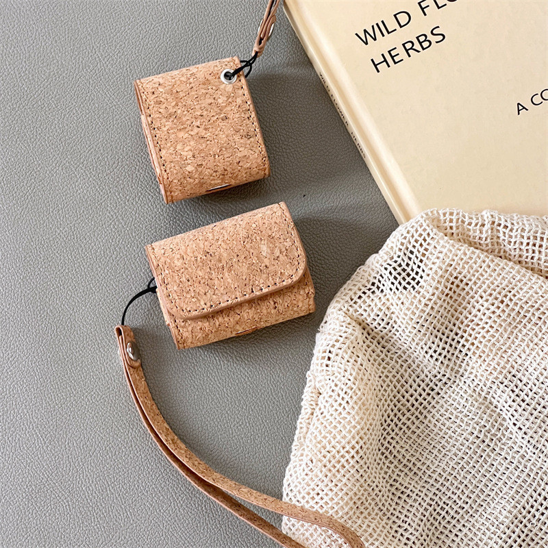 เหมาะสําหรับ AirPodsAirPodsPro Creative AirPods3 ชุดหูฟังบลูทูธหนัง Apple ชุดหูฟังลายไม้