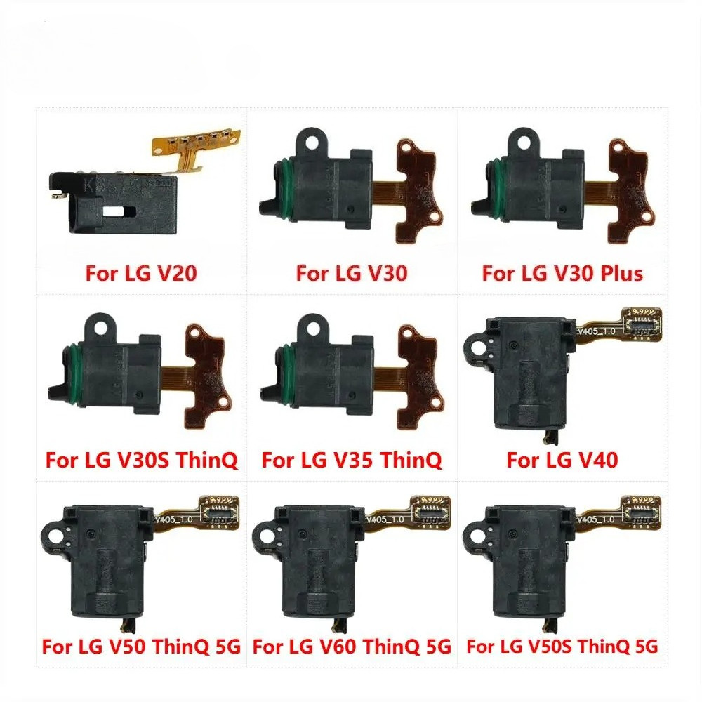 แจ็คหูฟังหูหูฟังสาย Flex สําหรับ LG Q9 G6 G7 G8 G8X ThinQ G8S กํามะหยี่ G9 G900N พอร์ตเชื่อมต่ออะไหล