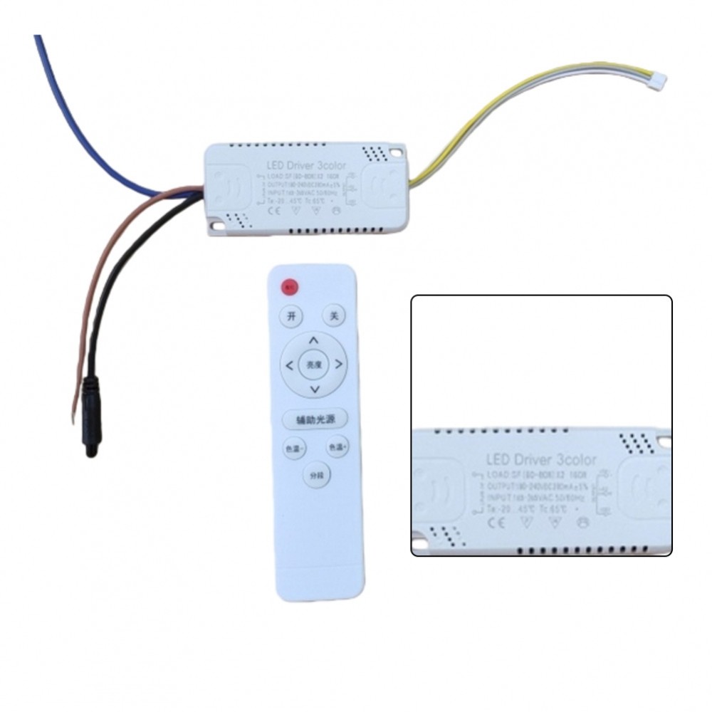 LED Dimming Driver Consistent Lighting Output Stepless Dimming สําหรับพัดลมเพดาน